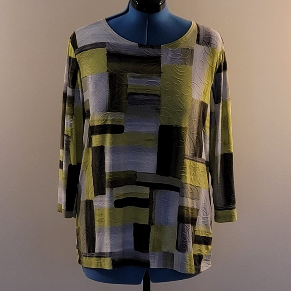 Textured Jacquard Knit Top